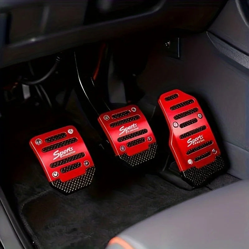 3 manual anti-slip car pedals - Ergonomically designed, durable, suitable for throttle, brake and manual transmission Imagen principal del producto