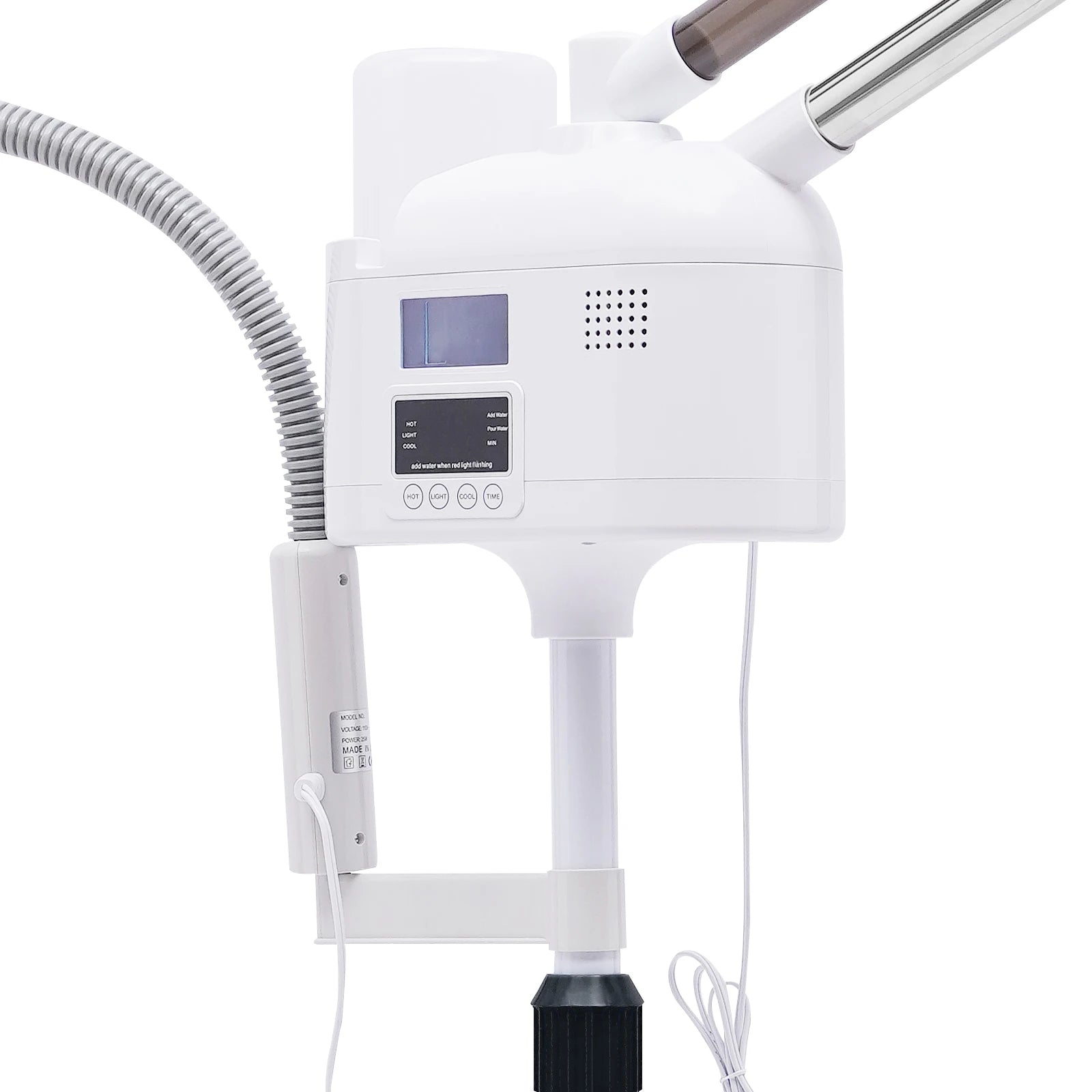 3-in-1 Facial Steamer Beautician Steamer Deep Cleaning w/Hot and Cold Nozzle LED Magnifying Lamp Beauty Salon Spa