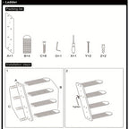 Cat Climbing Shelf Wall Mounted Four Step Stairway With Sisal Scratching Post For Cats Tree Tower Platform Jumping Pet Furniture