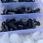 130PCS Bumper Retainer Clips with Fastener Remover Car Plastic Rivets Push Kit -Door Trim Panel