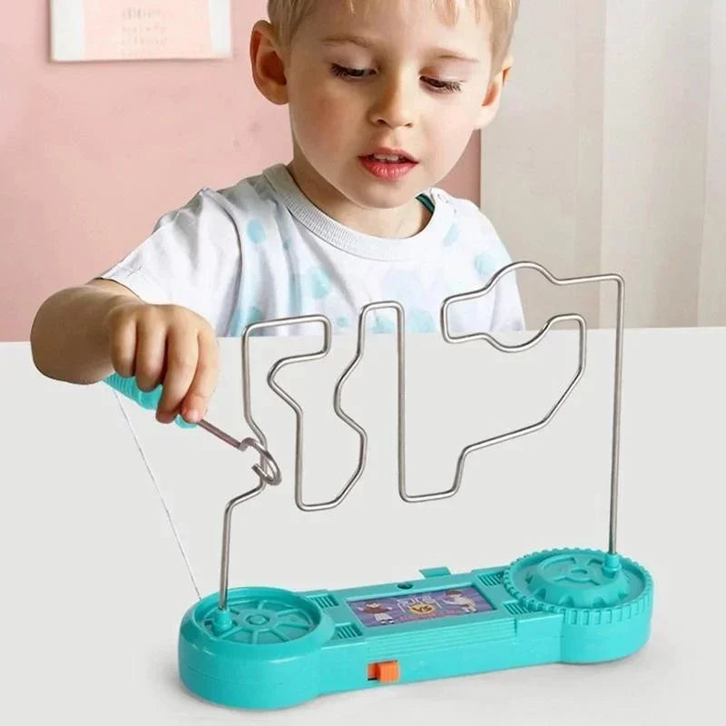 Kids Collison Electric Shock Toy Education Electric Touch Maze Game Party Funny Game Science Experiment Toys for Children Gift Imagen secundaria del producto