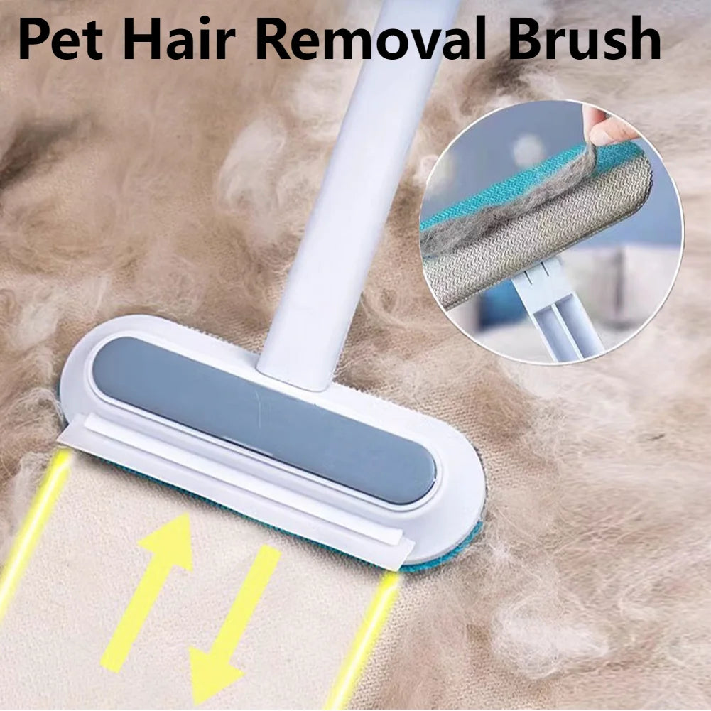 3 in 1 Pet Hair Remover Brush Long Handle Window Cleaning Brush Pet Fur Cleaning Tool Cat Dog Hair Remover Brush Pet Supplies Imagem principal do produto