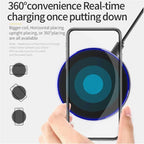 New Wireless Charger For iPhone 17 16 15 14 13 Pro Max Induction Fast Charging Pad Dock Station For Samsung S24 Xiaomi Huawei