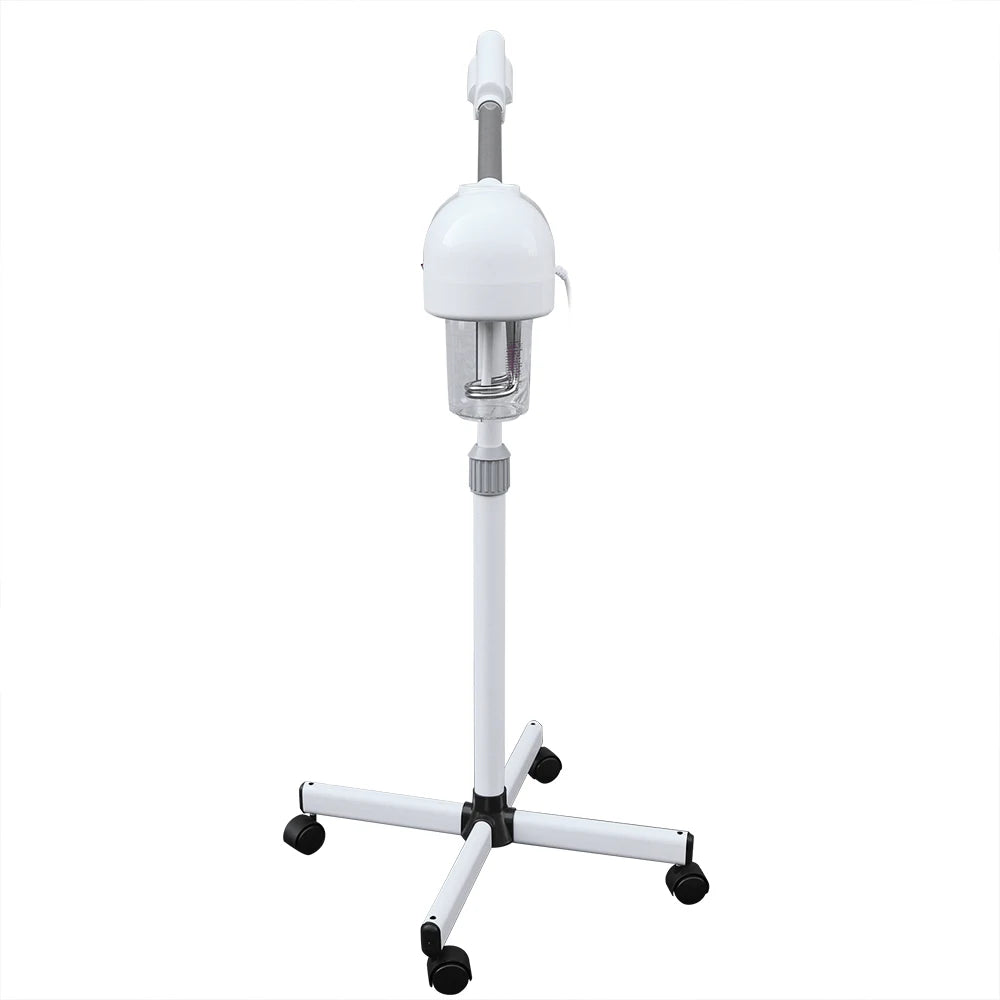 110V US Plug Facial Steamer - 360° Rotatable 0.2Gal Large Tank 42℃ Warm Steam Ozone Negative Ion Skin Care Equipment