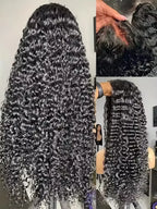 Burmese Raw 250% Density 30 inch 13x6 HD Lace Front Human Hair Wigs Deep Wave 13x4 Frontal Wigs Women Curly Glueless Closure Wig
