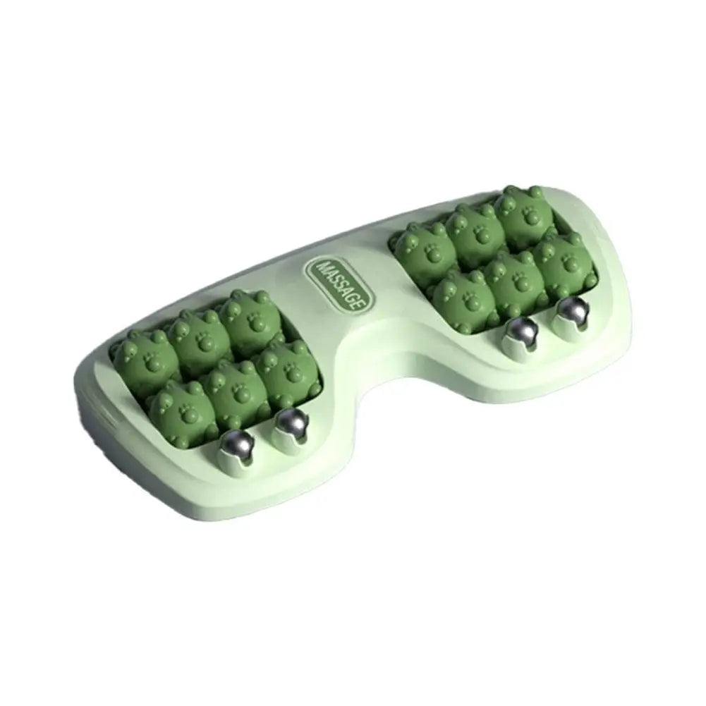 Foot Massager Dual-wheel Foot Massager Relieve Foot Fatigue Relaxe Acupuncture Point Promote Blood Circulation Acupuncture Massa