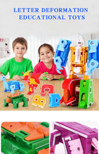 New Learning Toys 26 Letters Learnable Words Transformable  Combinable Robots Alphabet Toys For Kids Gifts Learn Play Robot Toy