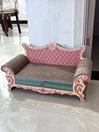 Cat scratch board, cat nest sofa, cat bed integrated, L-shaped vertical, wear-resistant, non shedding, irregular circular, large