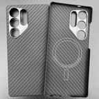 Carbon Fiber Case For Samsung Galaxy S25 Ultra/S25+/S25/S25 Edge Lens Camera Protection Aramid Fiber Cover Lightweight Slim Case