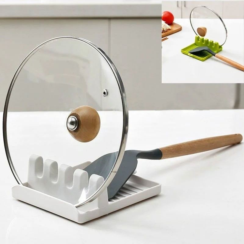 Kitchen Spoon Holders Fork Spatula Rack Shelf Organizer Plastic Chopsticks Holder Non-slip Spoons Pad Image principale du produit