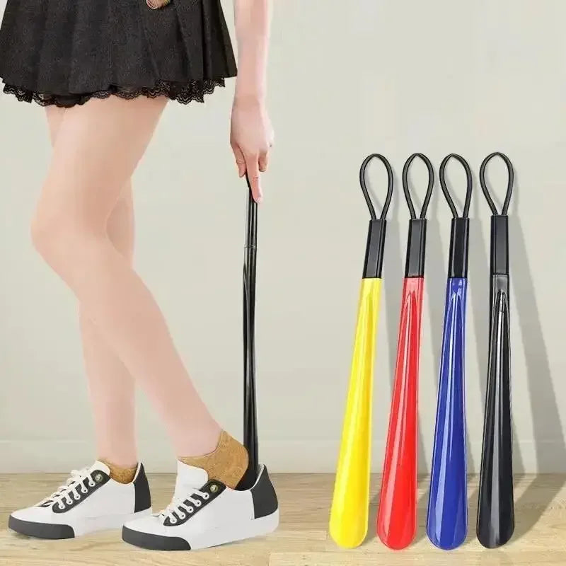 1pc Extra long flexible plastic shoe horns do not require bending durable shoe spoons for pregnant women wearing shoe assistants Image principale du produit