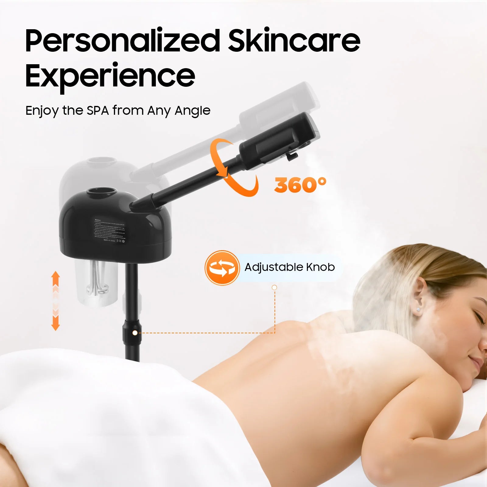 750ML Professional Facial Steamer, Adjustable Skin Care Equipment, Steamer for Salon Beauty and Spa Shop