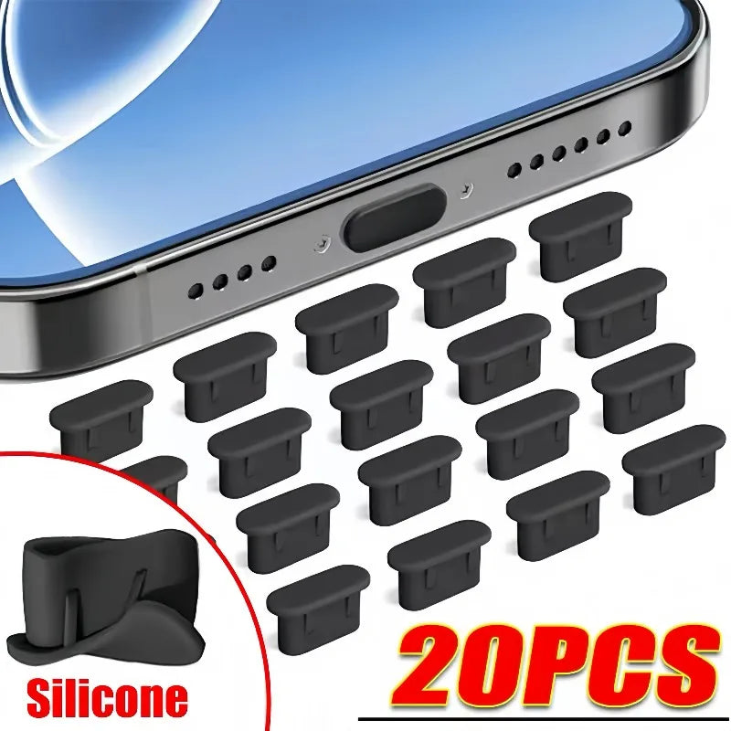 Type C Dust Plug Silicone Anti Dust Cover Cap for Smartphone Tablet USB C Charging Port Protector Phone Accessories USB C Plugs Main image