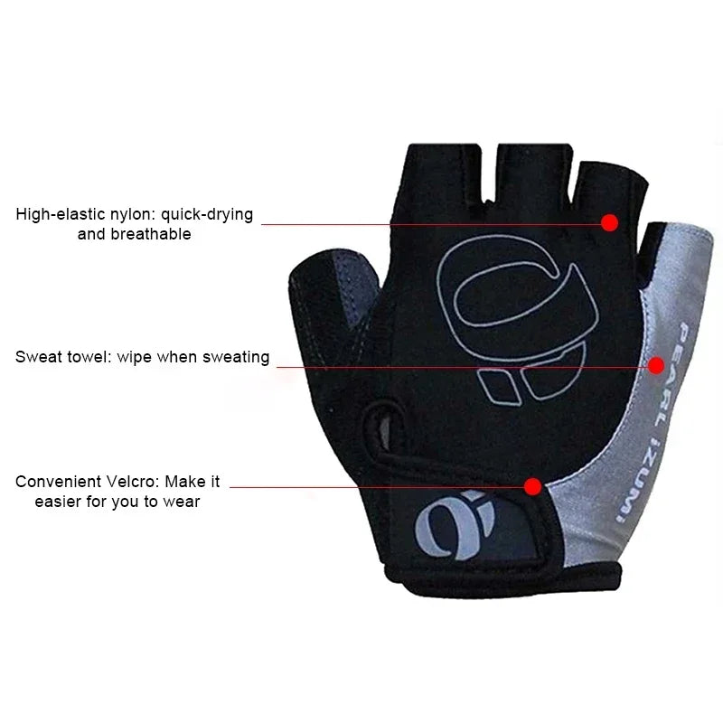 Cycling Gloves Half Finger Gel Anti-Slip Anti-Sweat Road Bike Gloves for Men Mtb Gloves Half Finger Gel Cycling Equipment Image secondaire du produit
