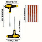 Car Motorcycle Tire Repair Kit Puncture Plug Tools Tyre Puncture Emergency for Tire Strips Stirring Glue Repair Tool Kit