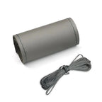 Universal Leather Car Steering Wheel Stitch On Wrap Cover Fit for 38cm 14" DIY Sewing Breathable and Anti Slip Black Grey Beige