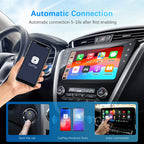 2 in 1 AI Box Mini Adapter Wired to Wireless Carplay&Android Auto Compatible with 99% of Cars Plug and Play WiFi Smart Dongle