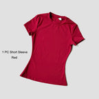 Women's Sports Yoga Set Seamless Knitted Fitness Gym Clothes Sportswear Short Sleeve Crop Top Tracksuits Gym Short Leggings