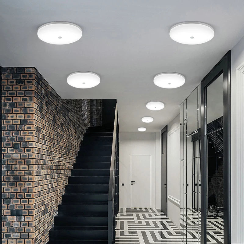 LED Ceiling Light Auto PIR Motion Sensor Smart Home Lighting 13W 18W 24W 36W  Radar Ceiling Lamp For Indoor Bedroom Room Hallway Imagen secundaria del producto