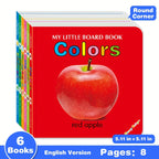 Baby Colorful Pattern Card Books Interactive Sensory Baby Toys Newborn Development Gift Accompanying Reading Early Education