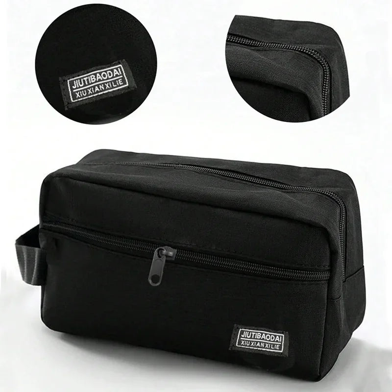 Men's Business Toiletry Bag, Travel Makeup Organizer, Large Capacity Storage Pouch, Durable Fashion Design, Ideal for Daily Use Imagen secundaria del producto