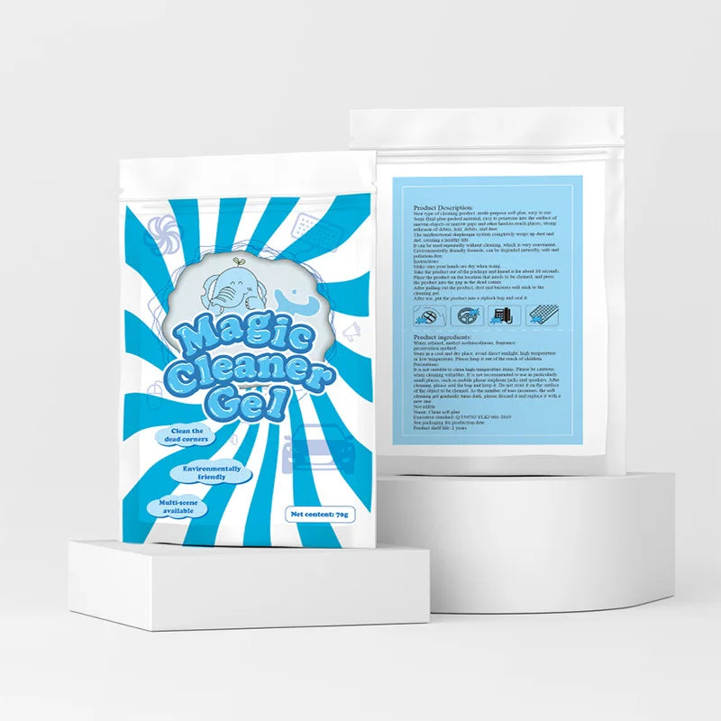 Biodegradable Auto Detailing Slime for Air Vent Console Eco-Friendly Deep Cleaning Gel for Electronics Home Office