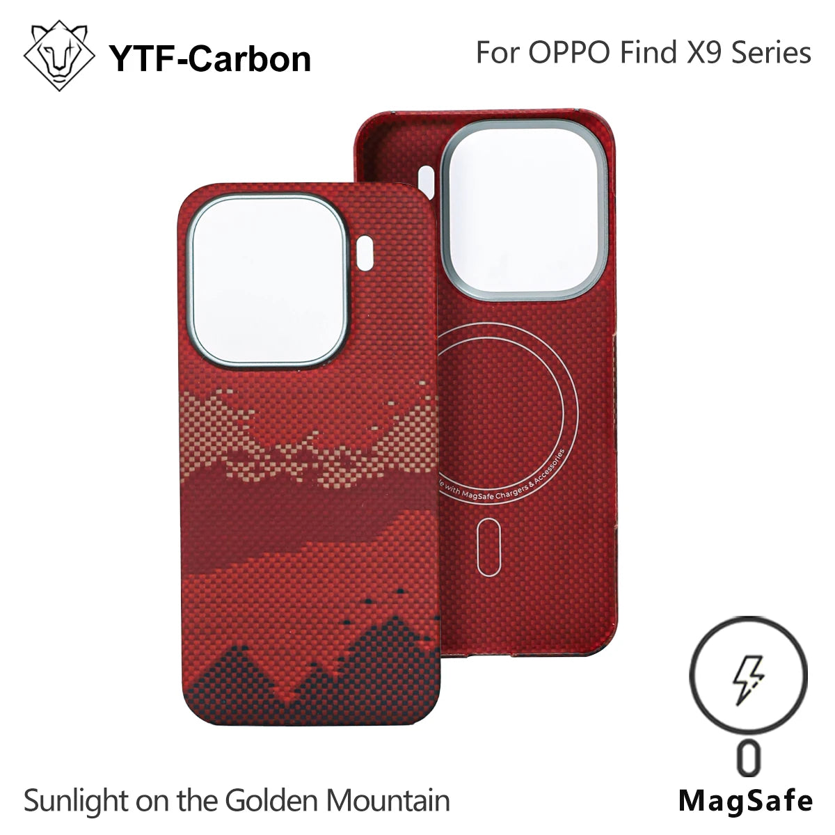 YTF-Carbon For Oppo X9 Pro Aramid Carbon Fiber Cover For Magsafe Find X9/X9s pro/X9 Ultra Cover Mobile Phone Accessories