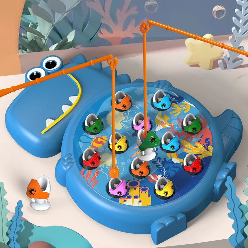 Baby magnetic fishing toys, educational toys, children's first birthday gifts, boys' and girls' intelligence development parent- Image principale du produit