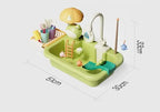Kids Kitchen Sink Toys Electric Dishwasher Playing Toy With Running Water Pretend Play Food Fishing Toy Role Playing Girls Gift