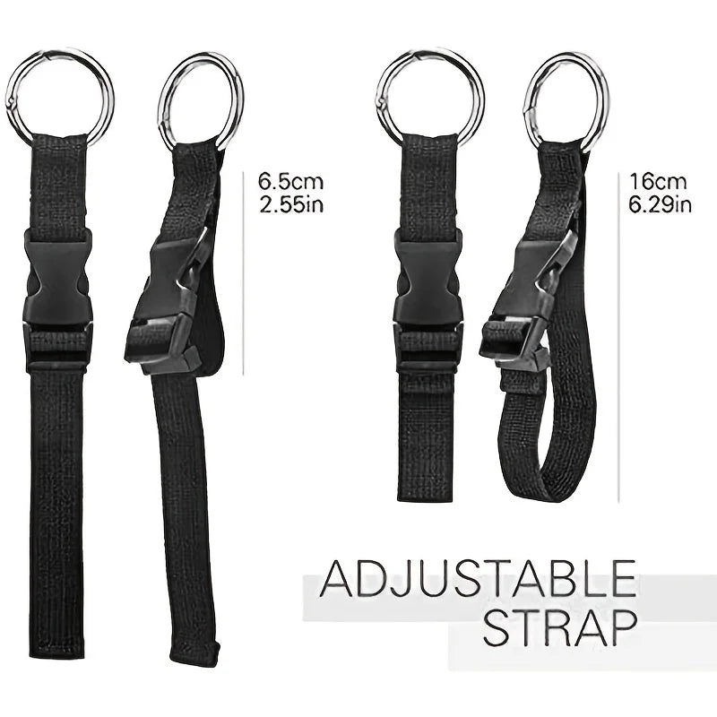 Travel Luggage Fixed Strap Backpack External Strap Portable Strap With Release Buckle Add-A-Bag Luggage Strap Belt Jacket Holder Imagen secundaria del producto