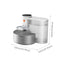 New Stainless Steel Bowl Pet Intelligent Pouring Water Dispenser Automatically Purifies The Wireless Drinking Bowl For Cats