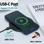 Wireless Charger Mobile Phone Chargers Pad Stand For iPhone 16 15 14 13 12 11 Pro Max Samsung Xiaomi Fast Charging Dock Station