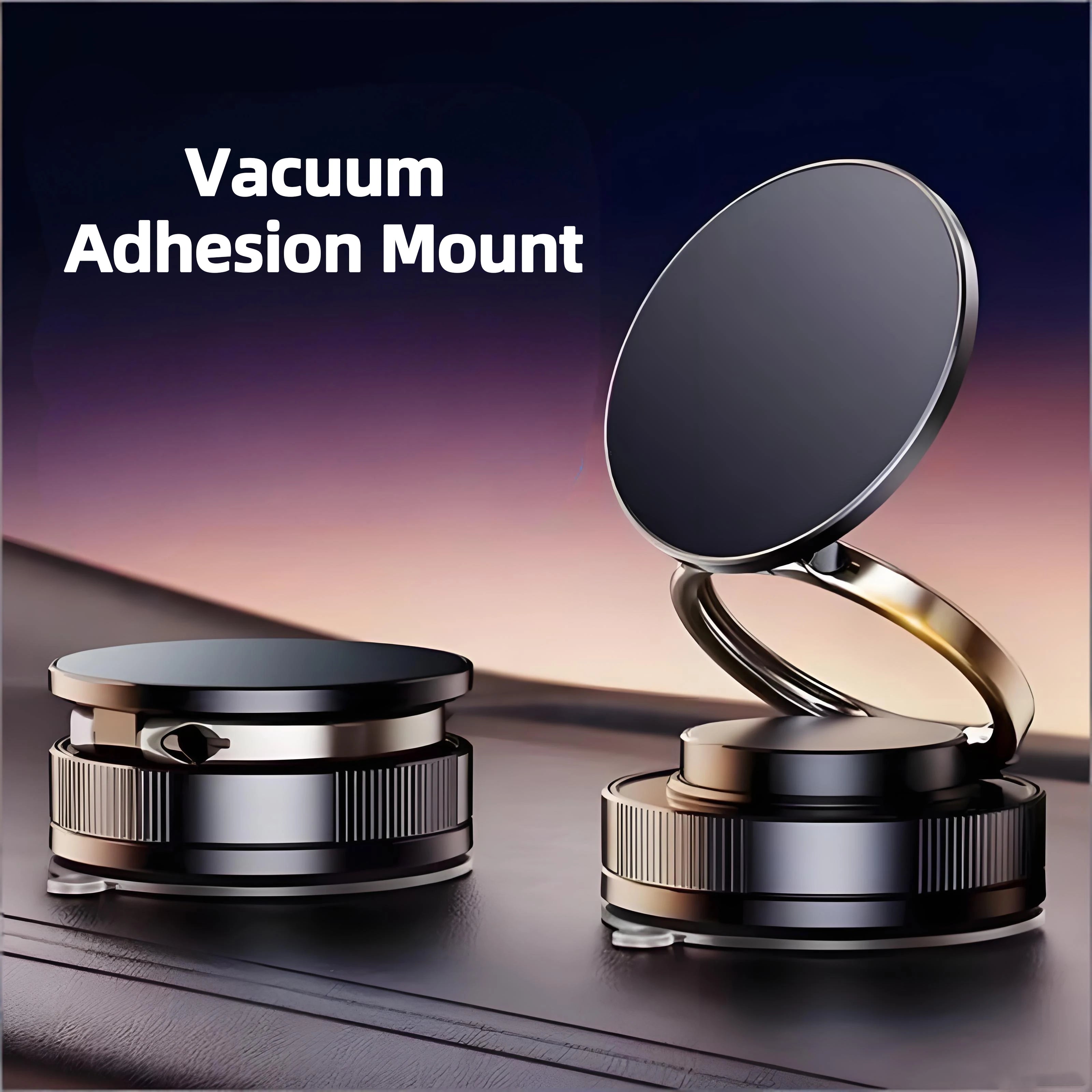 Magnetic Phone Holder for car 360° Rotatable Foldable & Adjustable Magnetic Car Mount ,Suction Cup Phone Holder for Car/Mirror Imagen secundaria del producto