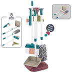 Kids Simulated Life Cleaning Toys Children's Pretend Play Cleaning Set and Sanitation Simulation Broom Vacuum Cleaner Tool Toy