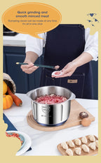 5L Electric Meat Grinders 304 Stainless Steel Food Crusher Multifunctional Vegetable Slicer Chopper Mincer Baby Food Processor