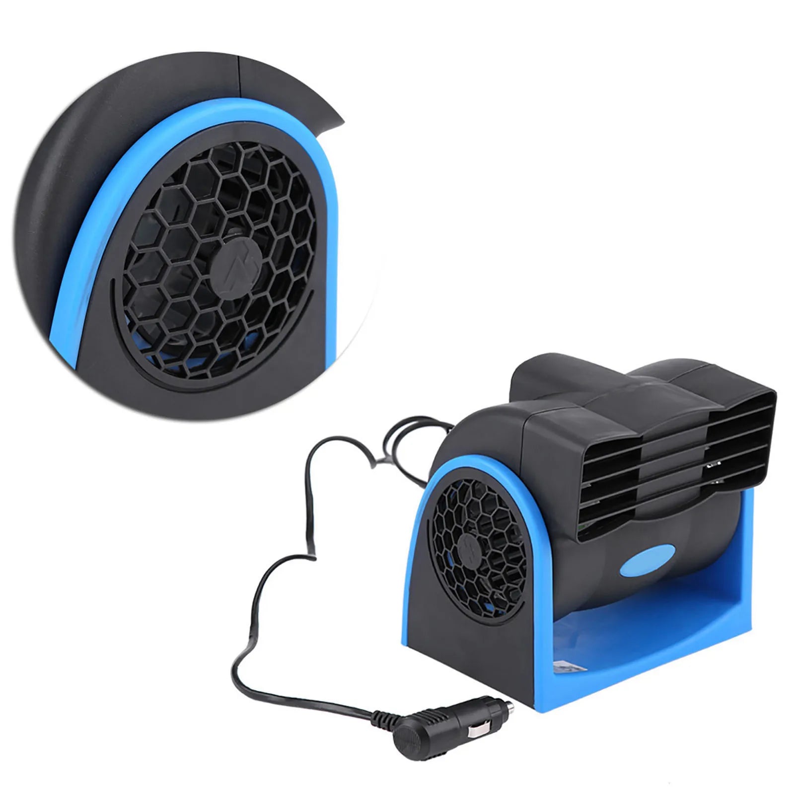 Auto Car Vehicle 12V Electric Fan Mini Adjustable Speed Silent Air Fan Car Air Fan Car Fan Electric Fan Car Silent Air Fan Imagen secundaria del producto