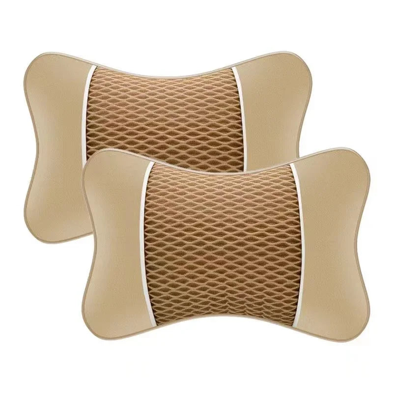 Universal Car Headrest Pillow Seat Head Support Protector for Auto Travel Comfortable Soft Headrest for Vehicle Seat