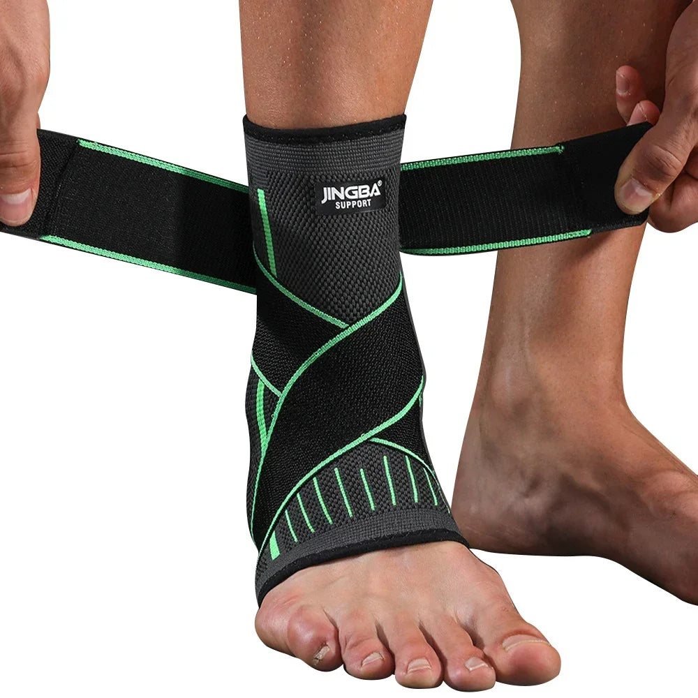 1 Pcs Ankle Brace Compression Sleeve, Adjustable Ankle Support Strap for Sprained, Plantar Fasciitis, Injury Recovery, Running Image secondaire du produit