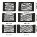 Car Rear Seat Storage Organizer Mesh Adjustable Elastic Straps Anti-Slip Net for SUV Sedan Vehicle Interior Organization Tools