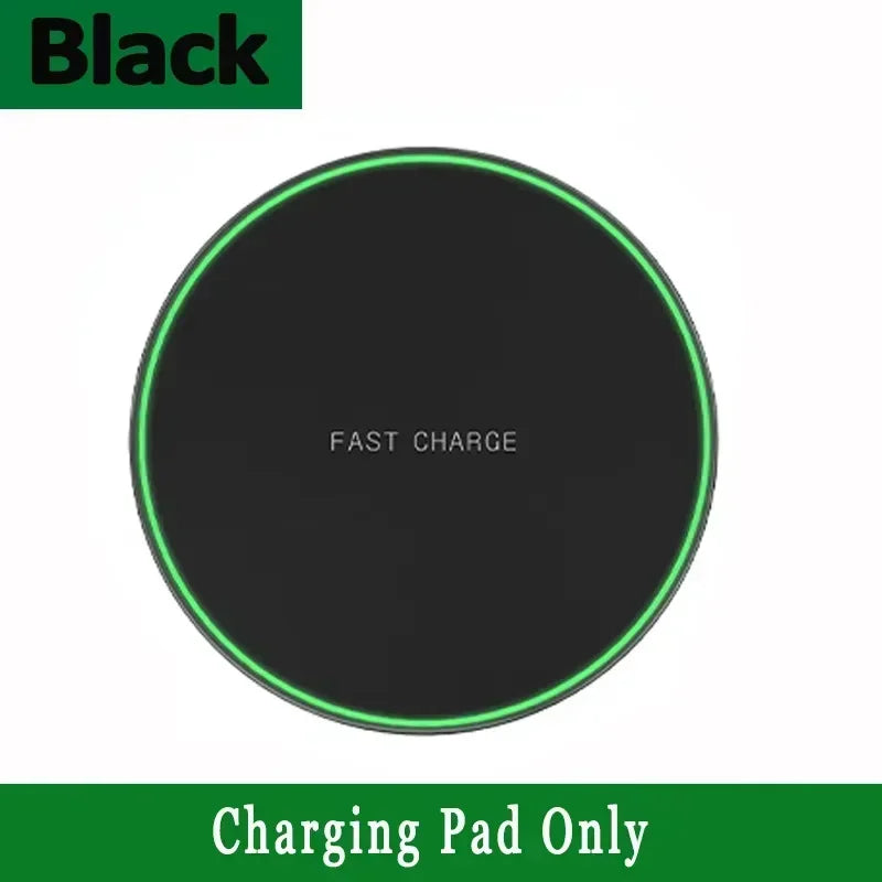 New Wireless Charger For iPhone 17 16 15 14 13 Pro Max Induction Fast Charging Pad Dock Station For Samsung S24 Xiaomi Huawei