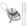 3/5 Pcs Stainless Steel Kitchen Funnels Set Food Grade Metal Funnels for Filling Bottles Small Funnels for Essential Oil Spices
