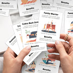 16pcs Home Workout Exercise Cards,Illustrated Guide With Instructions,Portable Fitness Flashcards For Training,Yoga,Fitness Gift