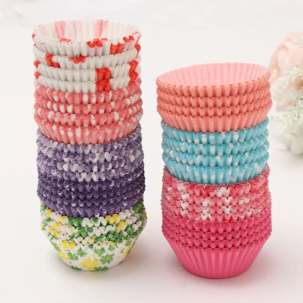 100PCS Cake Cups Paper Cupcake Liner Wrappers Cup Baking Muffin Boxes Cake Liners Cake Decorating Pastry Tools Bakeware Supplies Image secondaire du produit