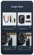 LEIBOO Wireless Car Air Compressor Air Pump Electric Tire Inflator Pump for Motorcycle Bicycle AUTO Tyre with Digital Display
