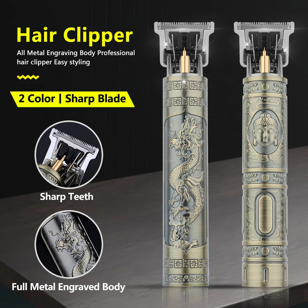 Retro T9 Original Haircutting Machine Set Jackets Trimmer Men's Electric Shaver Male Lence Pro Barber Shaver for Sensitive Areas Imagem secundária do produto