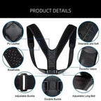 Back Posture Correction Belt Hunchback Prevention Correction of Sitting Posture Unisex Breathable Body ShapingJUI