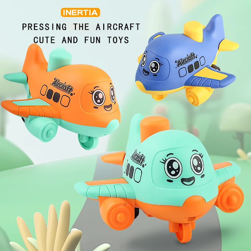 Press and Go aircraft Toys for Toddlers 1-3, Baby Animal Racing Cars, Infant Play Vehicle Set, Baby Push Go Friction Car Toys Imagen principal del producto