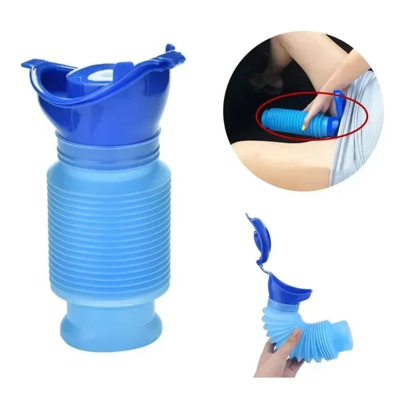 Car Adult Urinal Portable Shrinkable Personal Mobile Toilet Potty Women Kid Pee Bottle for Outdoor Auto Travel Traffic Camping