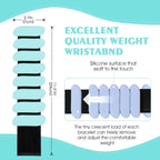 Adjustable Silicone Wrist & Ankle Weights, 2lb Each for Yoga, Pilates, Home Gym, Dance, Cardio