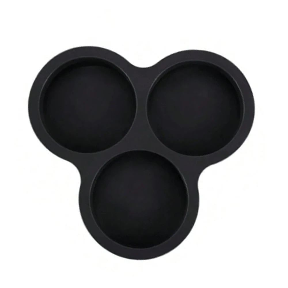 Silicone Egg Mold Air Fryer Egg Pan Reusable 3-Cavity Muffin Cake Baking Mould Kitchen Cooking Accessories
